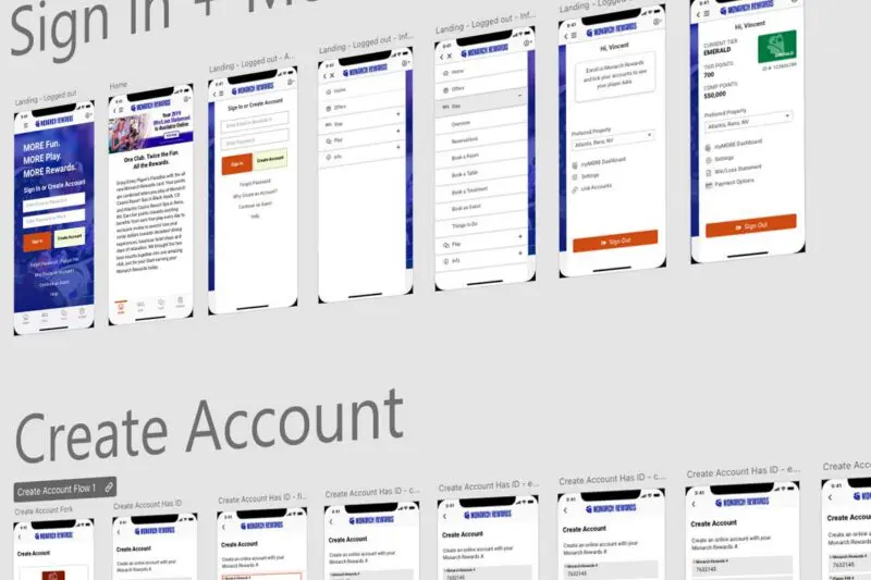 reno tahoe mobile app design iterations