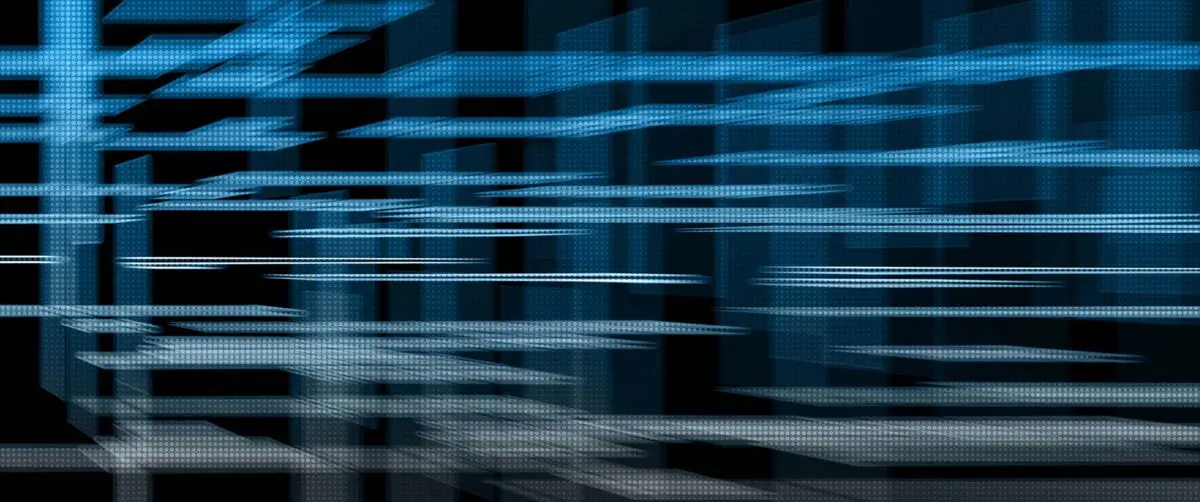 abstract technology systems lines overlapping