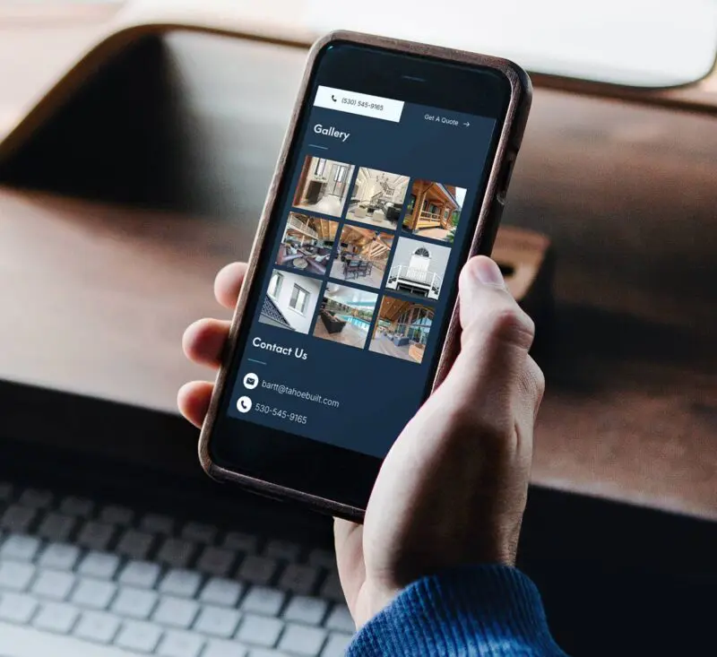 mobile website design for tahoe built