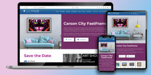 FastFrame Carson City website and responsive mobile design