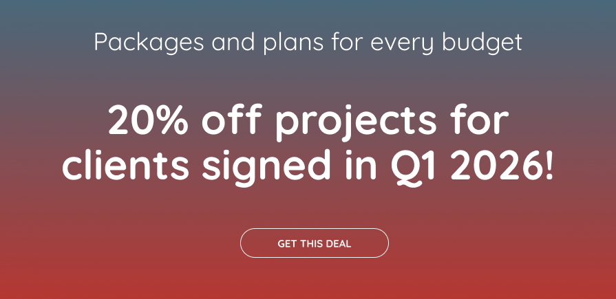 20 percent off projects signed in Q1 2026