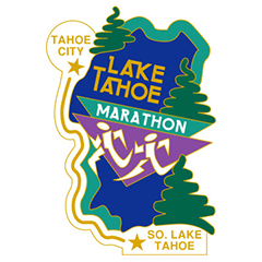 lake tahoe marathon design for print materials